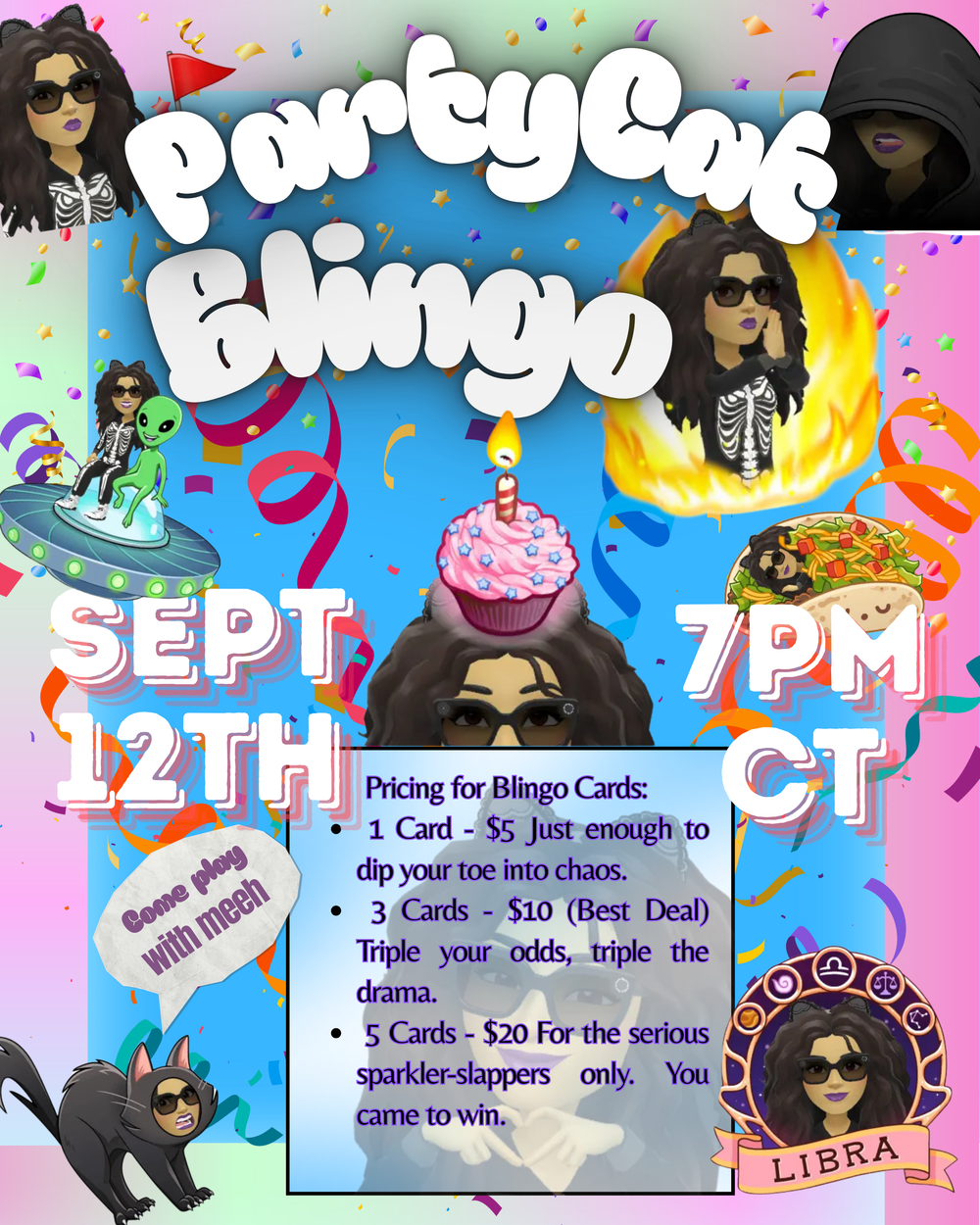 💥 BLINGO: PartyCat Edition💥💥 BLINGO: PartyCat Edition💥