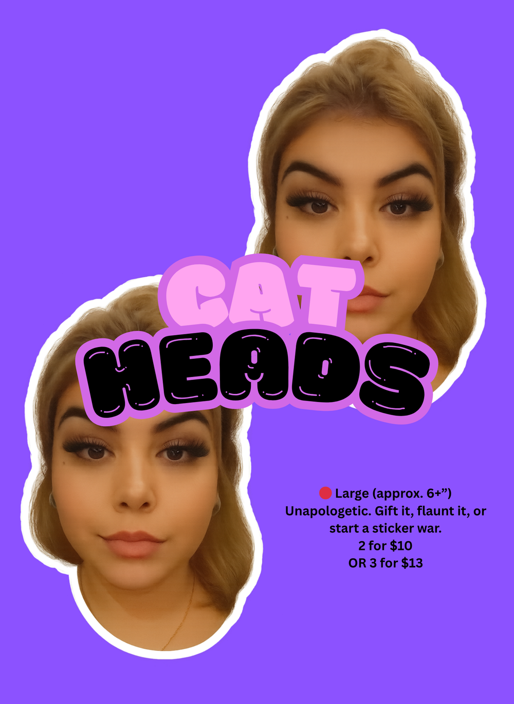 🐈‍⬛Cat Heads – Your Face, but Make It Sticker🐈‍⬛Cat Heads – Your Face, but Make It Sticker