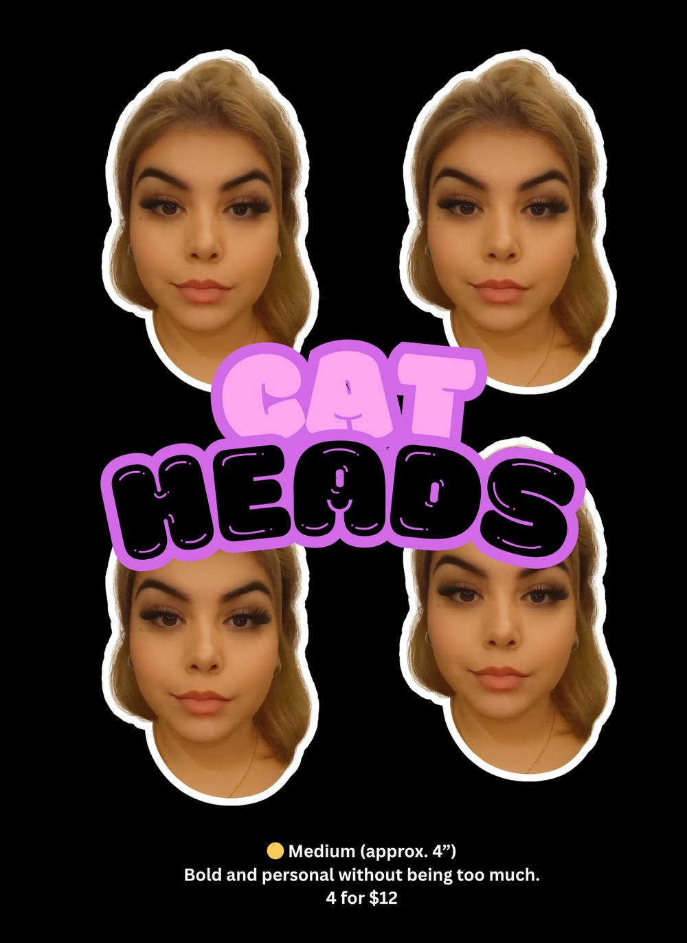 🐈‍⬛Cat Heads – Your Face, but Make It Sticker🐈‍⬛Cat Heads – Your Face, but Make It Sticker
