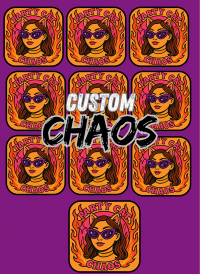 💥 Chaos Customs – Stickers with Intent (or Petty Energy)